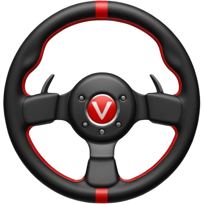 volante de racing sin logo emoji