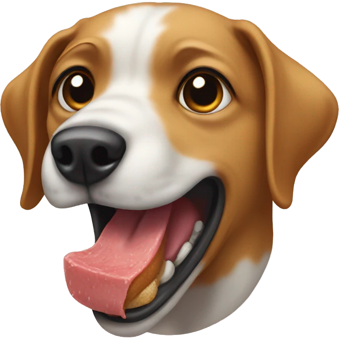 Dog eat emoji