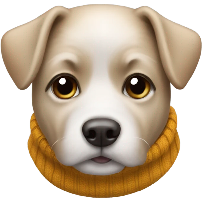 Dog wearing a sweater emoji