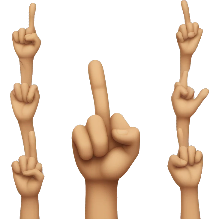 Two fingers held up  emoji