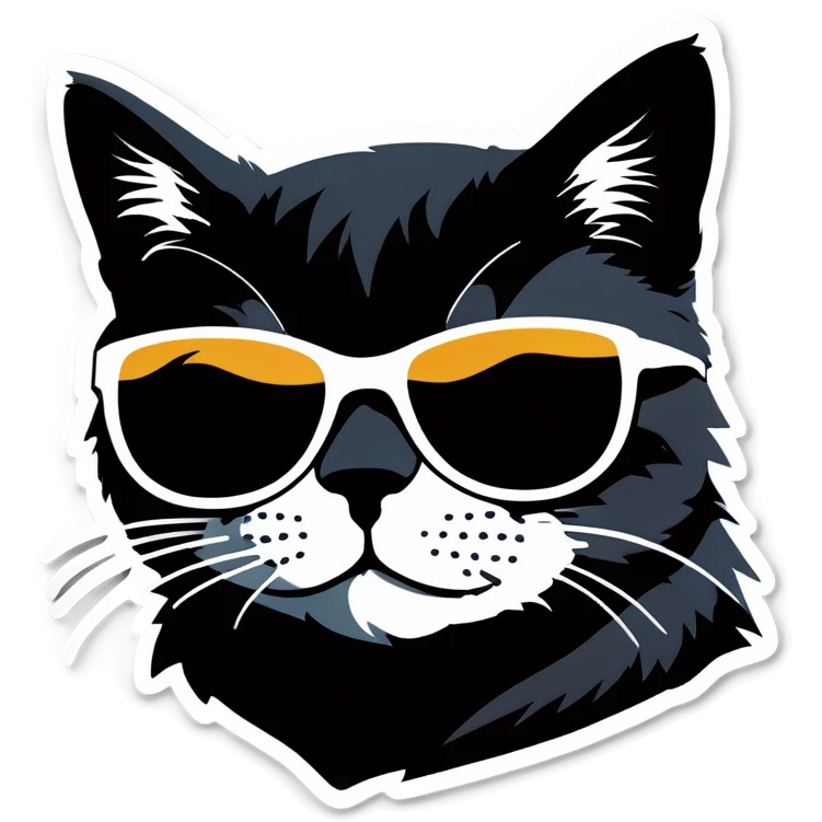 Cat with sunglasses emoji