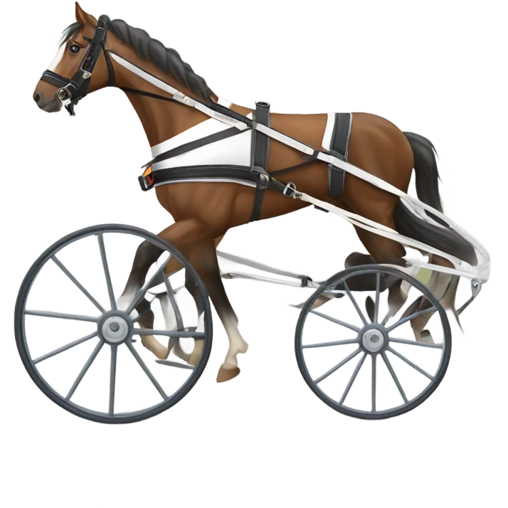 harness racecart emoji