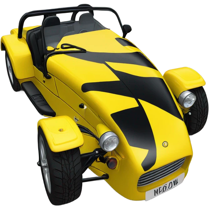 Caterham 7 chrome yellow emoji