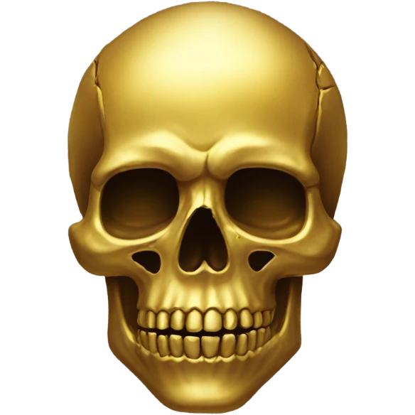 golden skull emoji