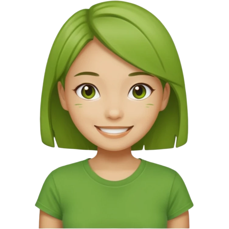 Matcha girl emoji