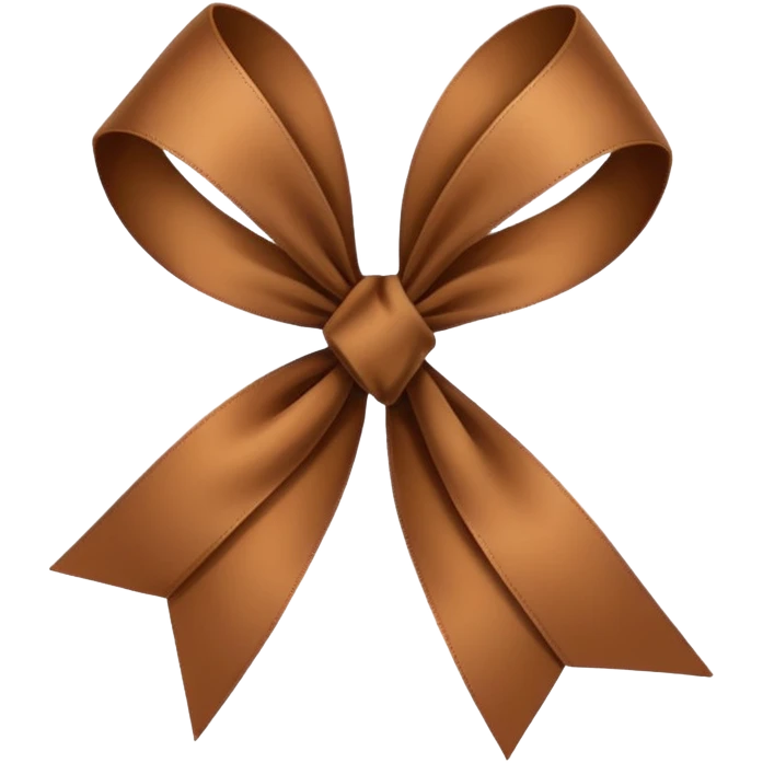 brown ribbon emoji