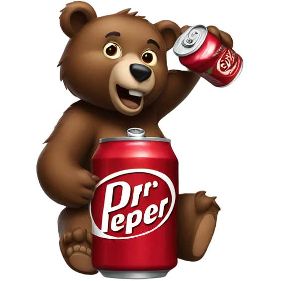 bear drinking docter peper emoji