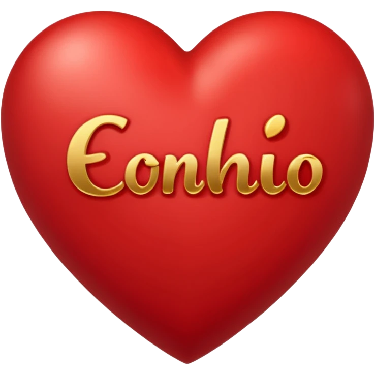 Put a heart with the name inside the heart mark emoji