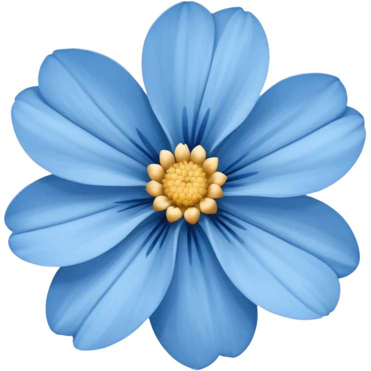 gray blue flower emoji