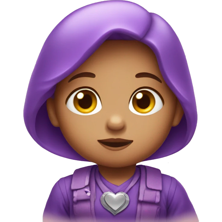 baby purple heart emoji