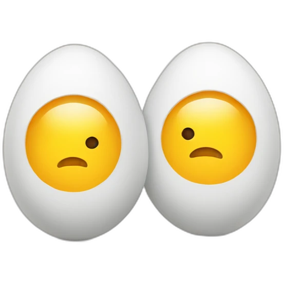 two eggs emoji