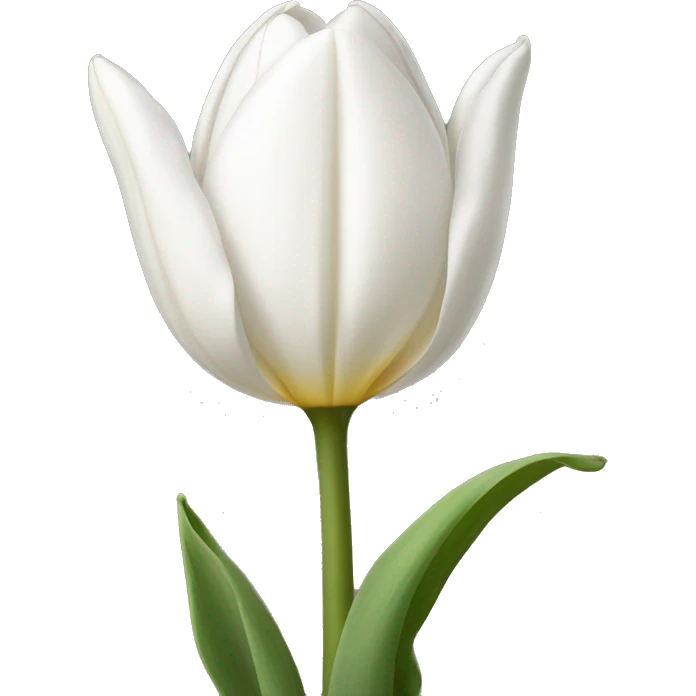 white tulip emoji