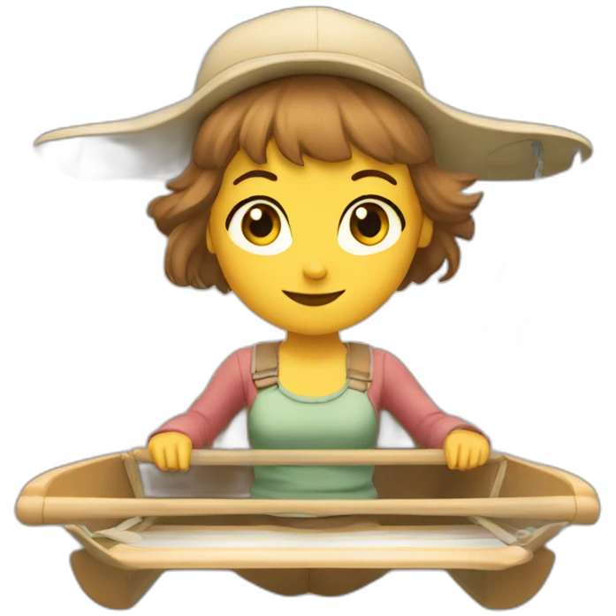 Jenny in the glider emoji
