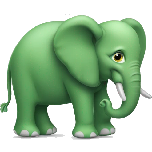 green elephant emoji