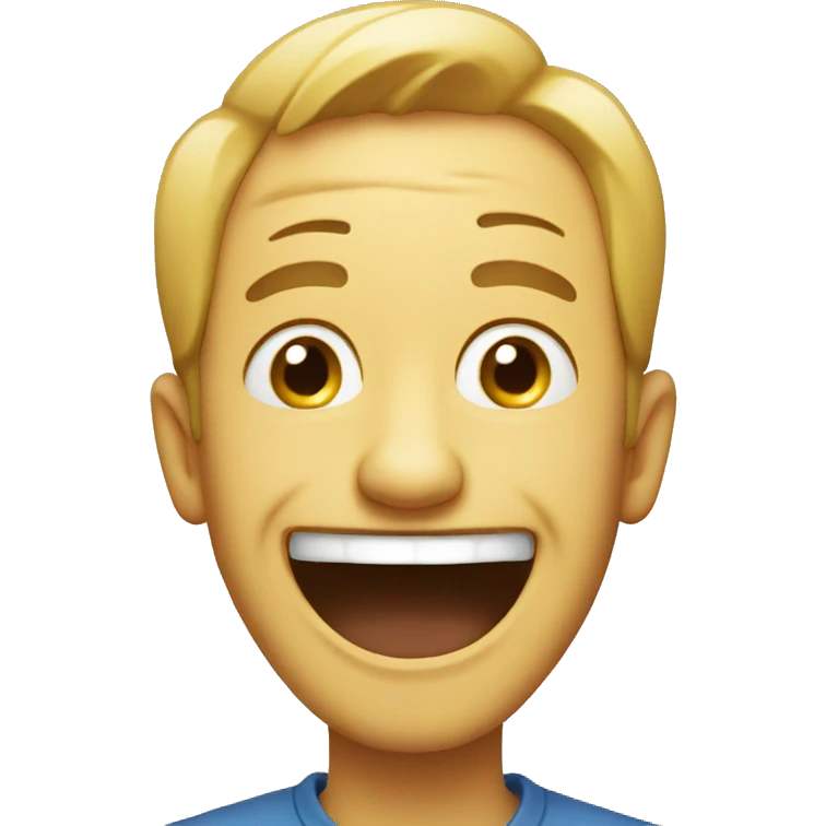 fake laughing emoji