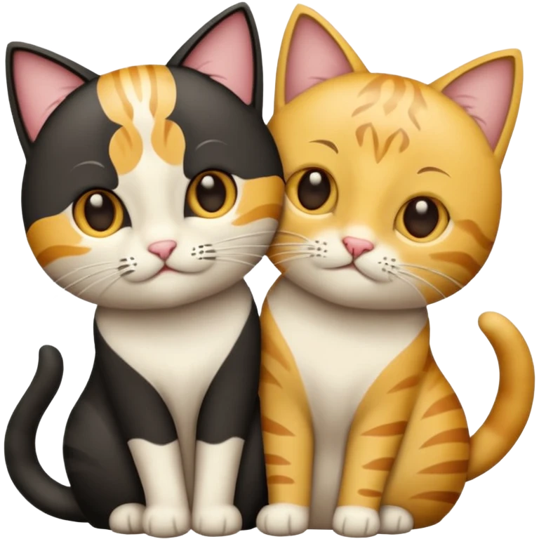 полосатый котик с милыми глазами  emoji