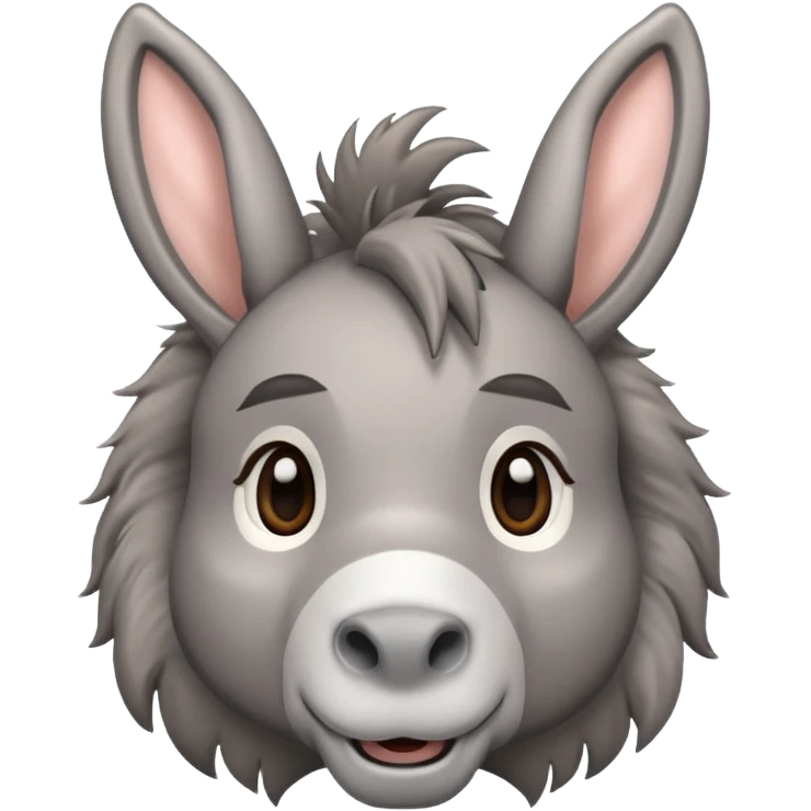 Cute donkey emoji