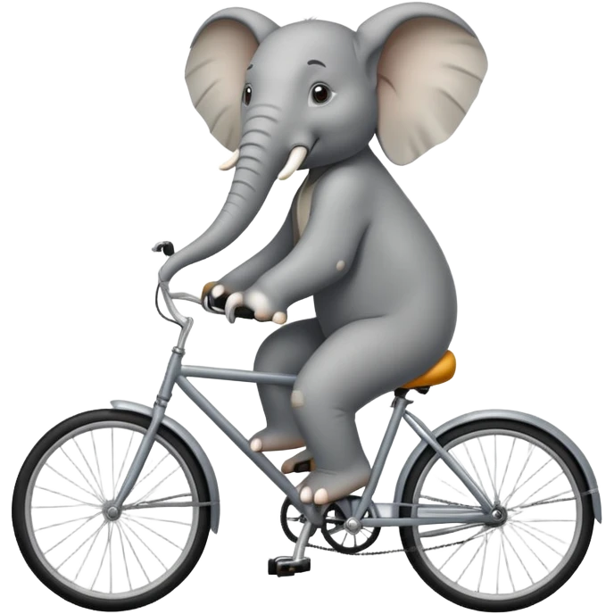 elephant riding a bicycle emoji