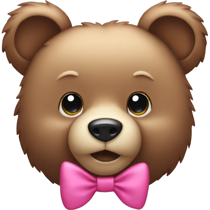 bear with a pink bow emoji
