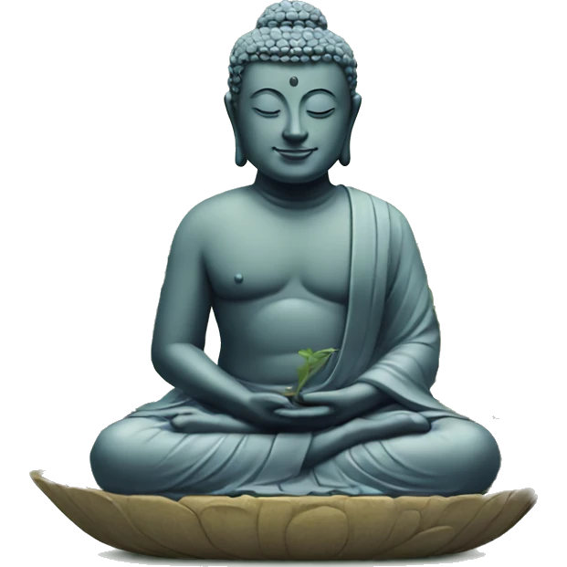 buddha with plants emoji