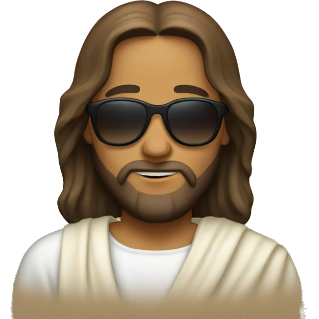 jesus with sunglasses emoji