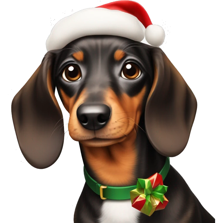 Dachshund mit weihnachtspulli emoji