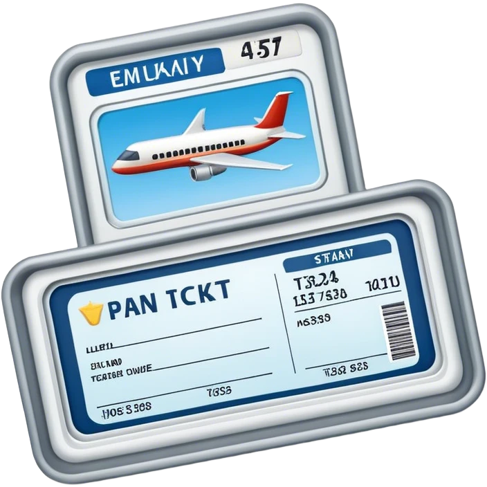 Billet d'avion  emoji