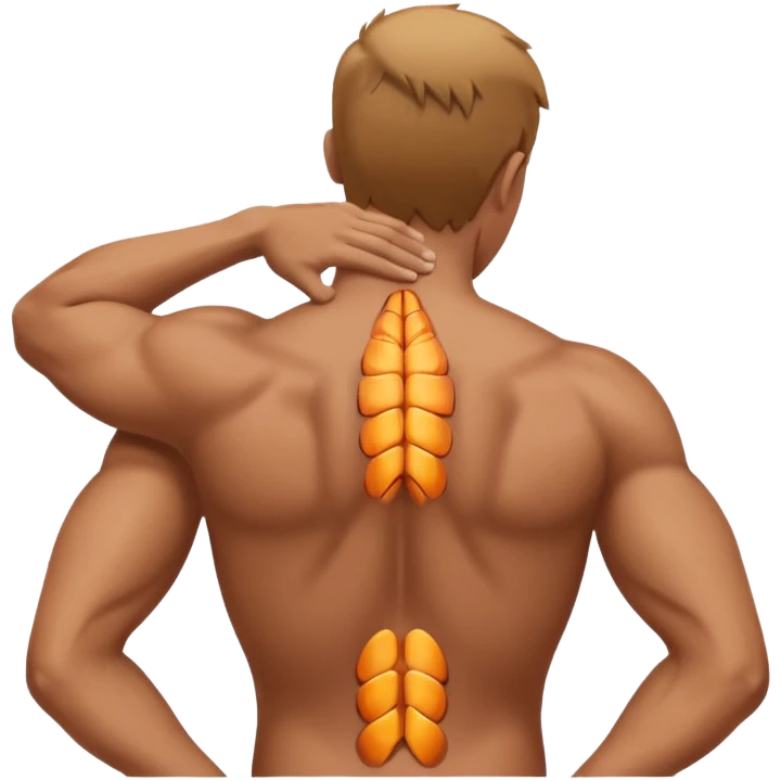 dolor muscular en la espalda  emoji