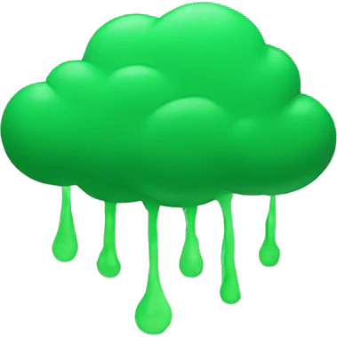 Green cloud emoji