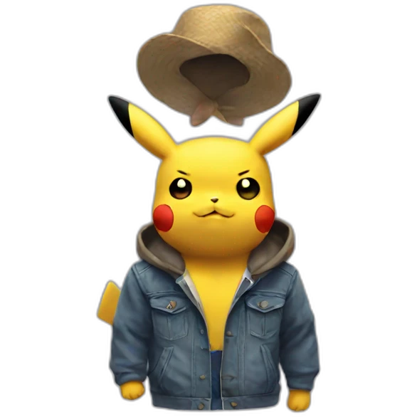 High pikachu emoji