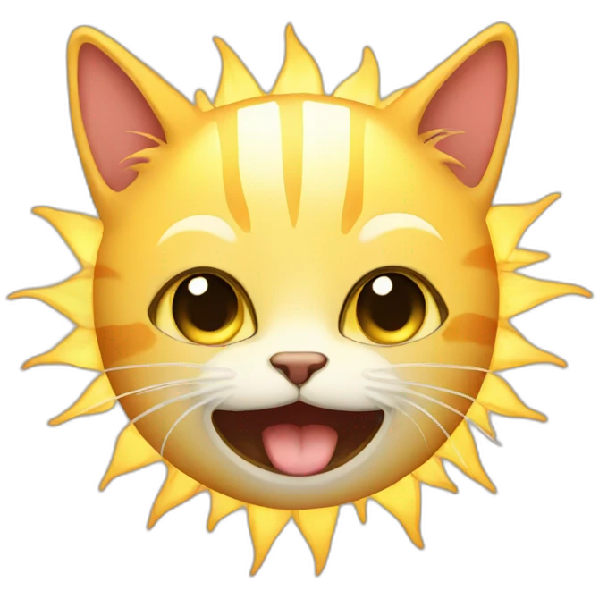 sun cat emoji