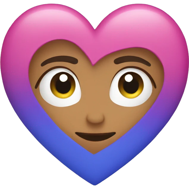 Bisexual heart emoji