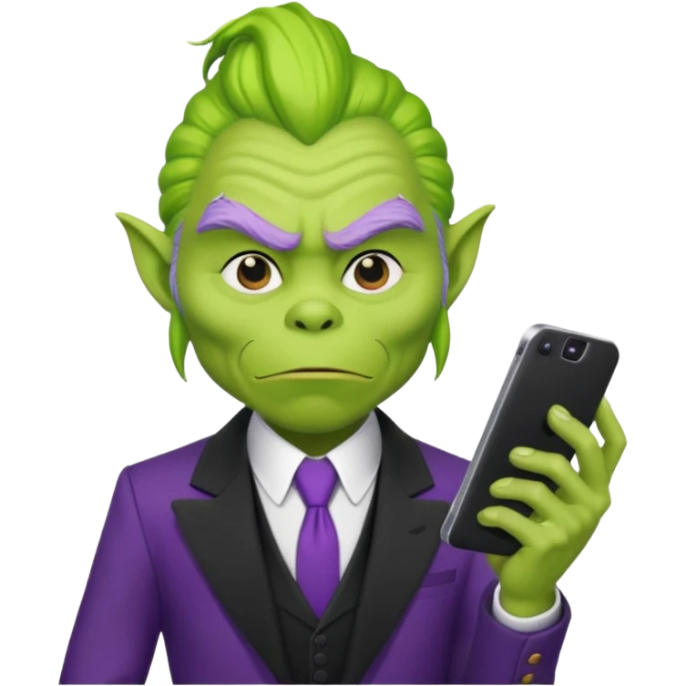 Purple Grinch Scammer emoji