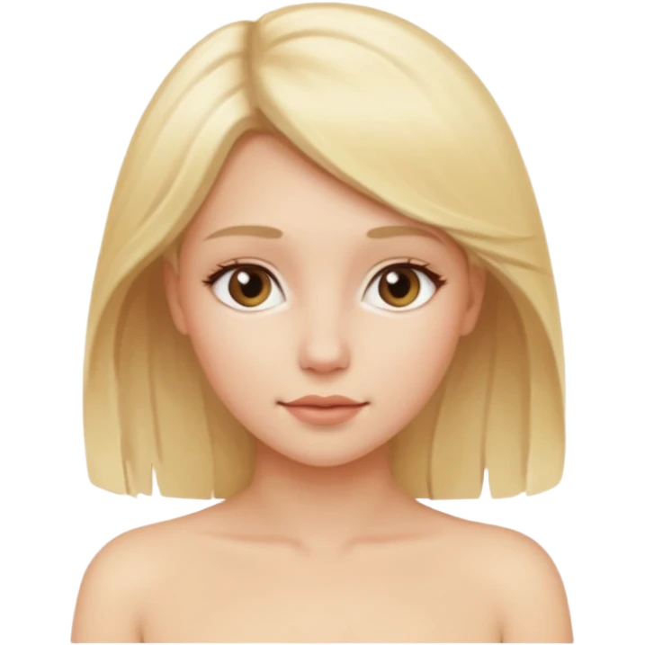 Blonde big butt naked emoji