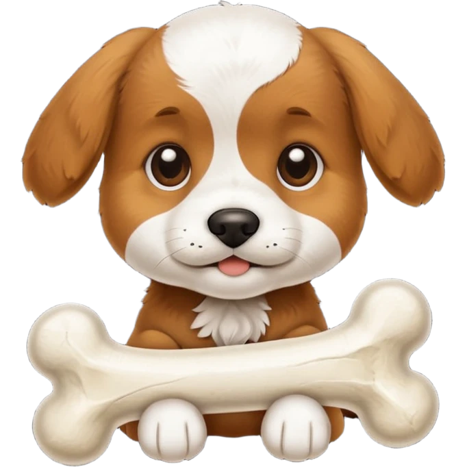 puppy with bone emoji