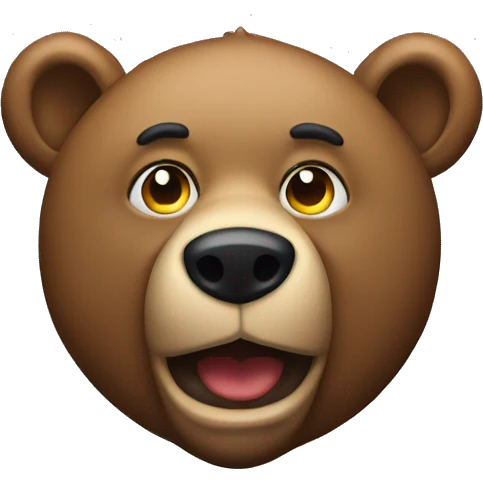 Dropout bear emoji