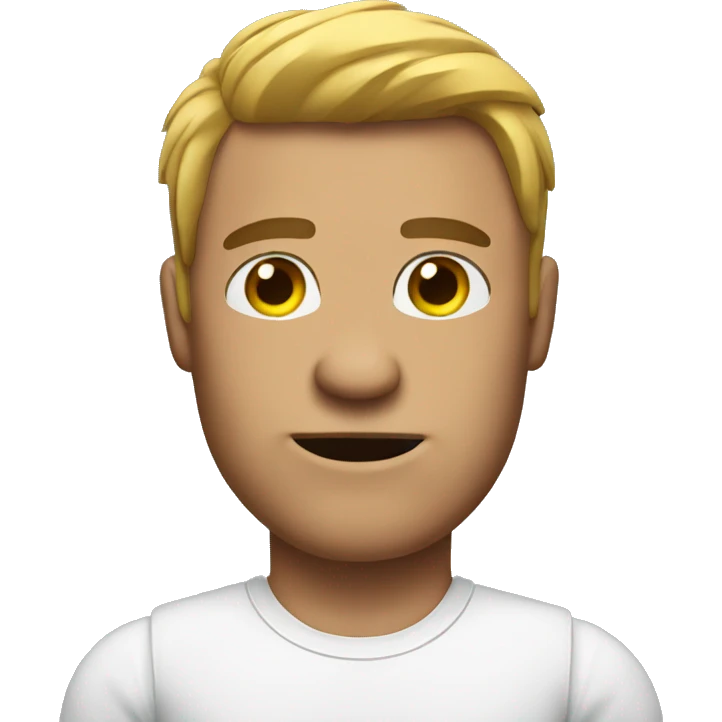 a man full of muscles, wearing a t-shirt emoji