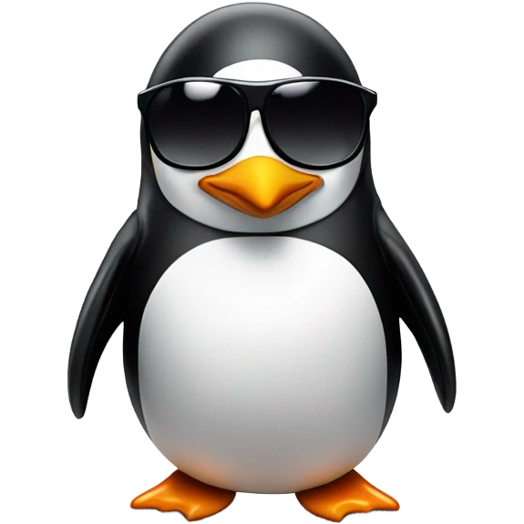 Penguin wearing sunglasses  emoji