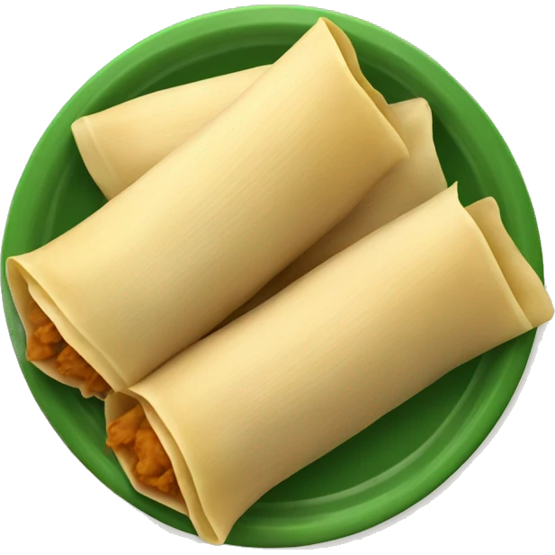 Plate of street tamales emoji