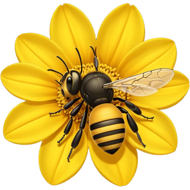 flower on bees emoji