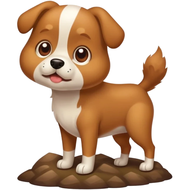 dog pooping emoji