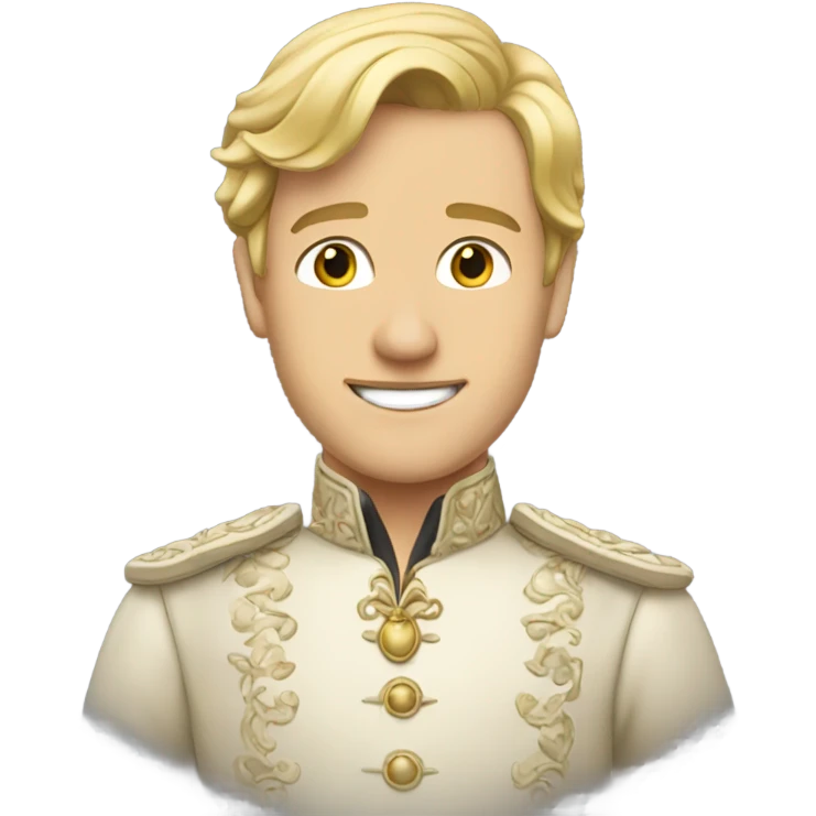 A blonde handsome Prince Charming  emoji