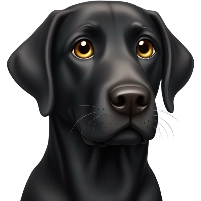 Dog Labrador black emoji