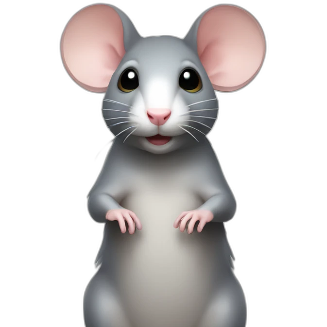 rat with halo ring above head emoji