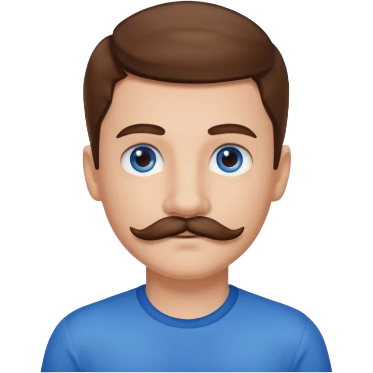 mustache boy,Big mustache. emoji