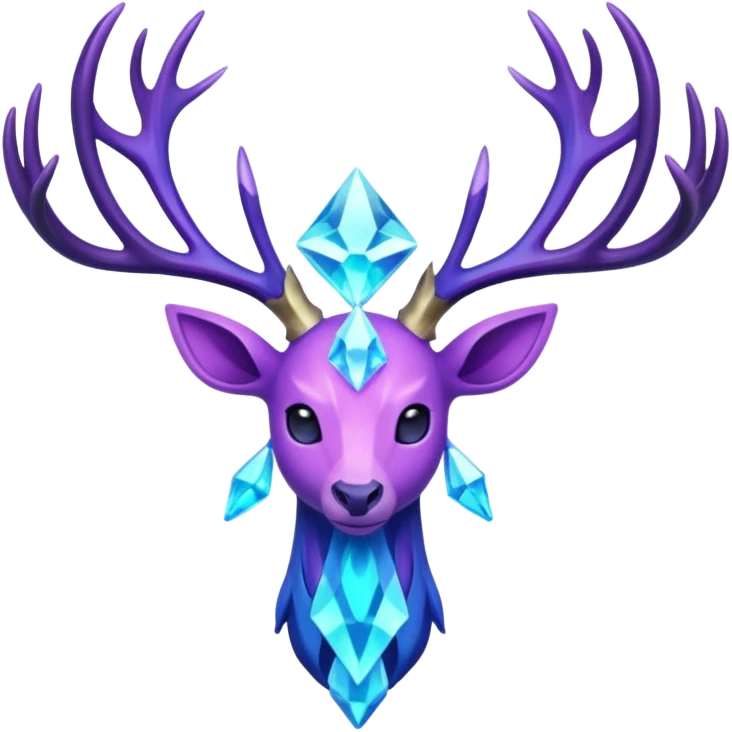 Pokemon legendary purple and cian crystal xerneas emoji
