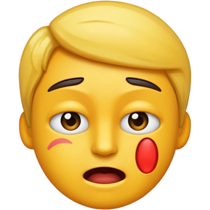 upset but still celebrating  emoji