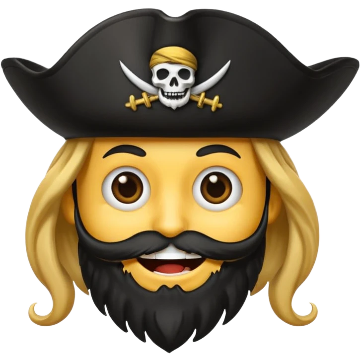 Crie um emoji de pirata emoji