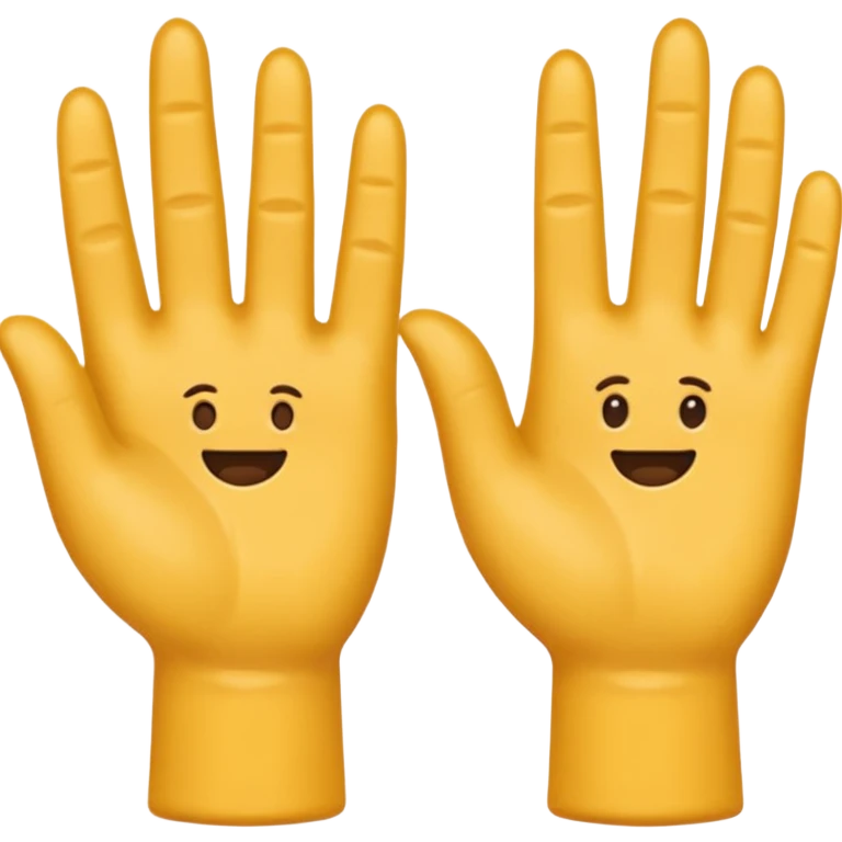 créer un emoji avec le signe de jul : c’est deux main côte à côté avec l’index et le majeure de levé emoji