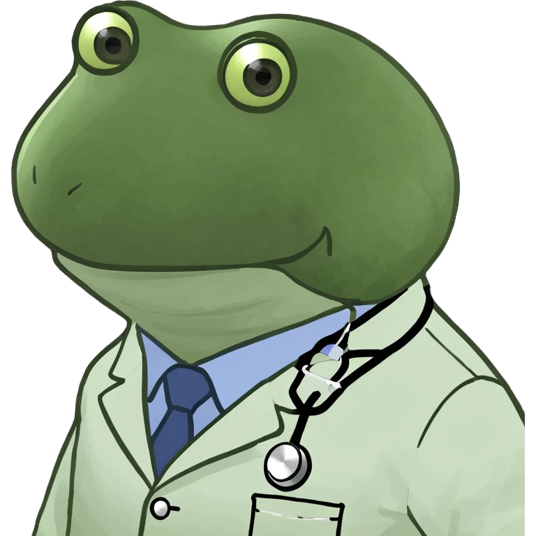 Frog doctor emoji